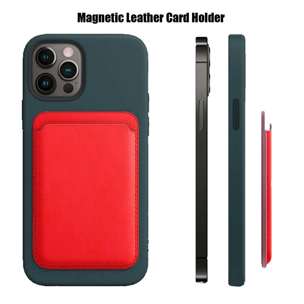 Magnetic Leather Wallet Card Pocket Holder For MagSafe iPhone 13 14 12 Pro Max