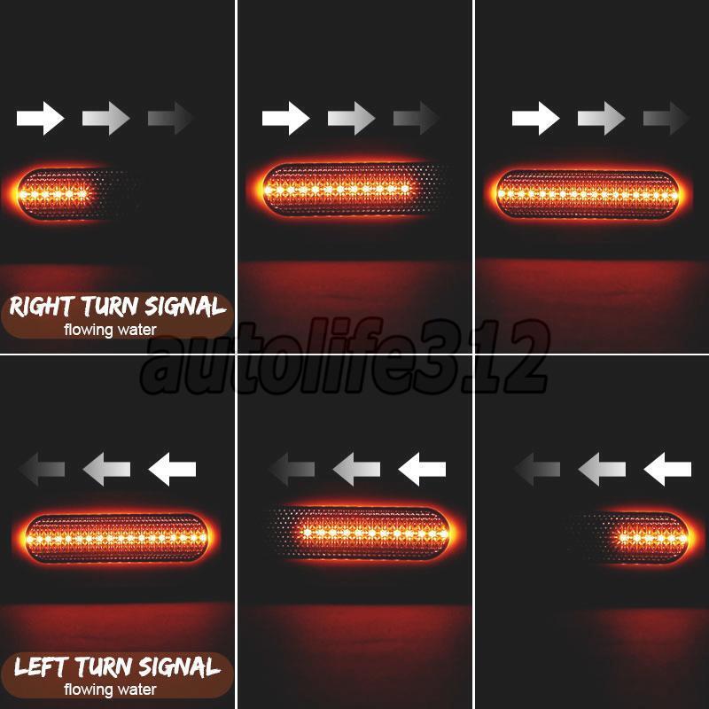 2X 68 LED Tail Lights Trailer Ute Caravan Truck Stop Sequential Indicators Lamps