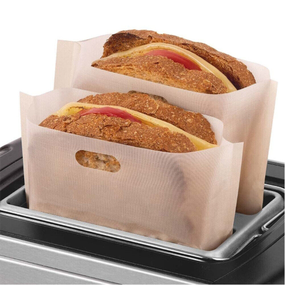 30PCS Reusable Toaster Bag Gluten Free Bread Bag Sandwich Pouch Bread Pocket