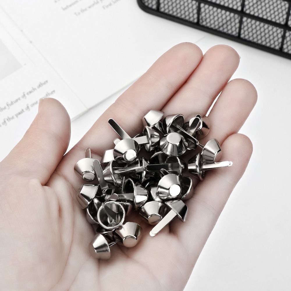 100pcs Purse Handbag Jewelry Making Studs Retro Rivets Metal Feet Bag Accessories