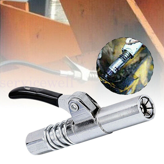 Heavy-Duty Quick Release Grease Gun Coupler NPTI/8 10000PSI Grease Coupler