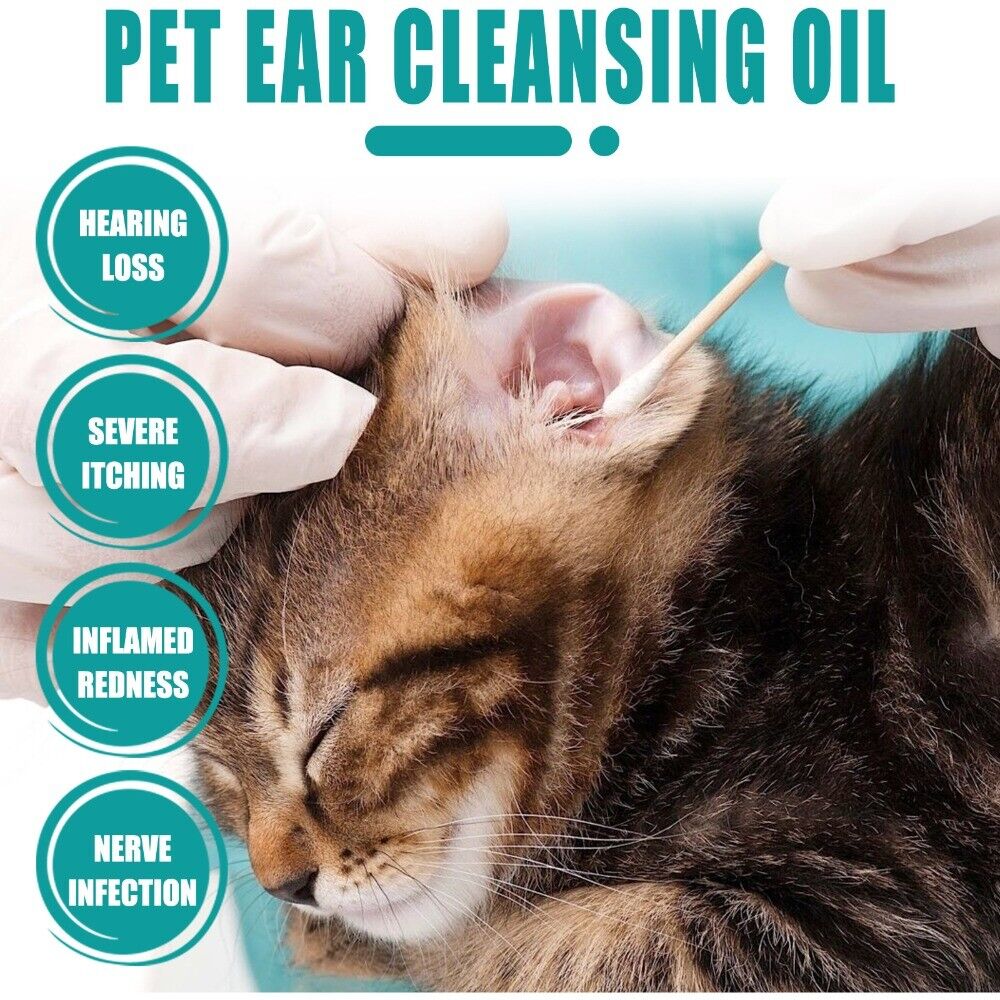 30ml Ear Cleaner Acaricide Ear Drop New Ear Wash Oil Pet