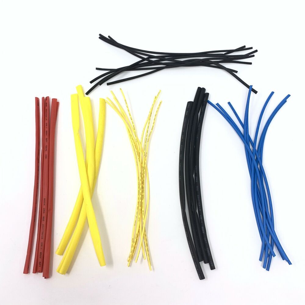 56pc Professional Heat Shrink Assortment Tubing Kit 12 Sizes Cable Wrap 225mm