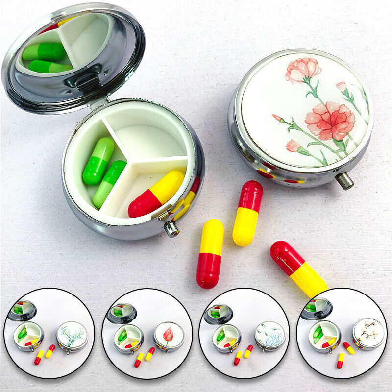 Small Tablet Pill Box Medicine Organiser Dispenser Storage Case For Healthy Care