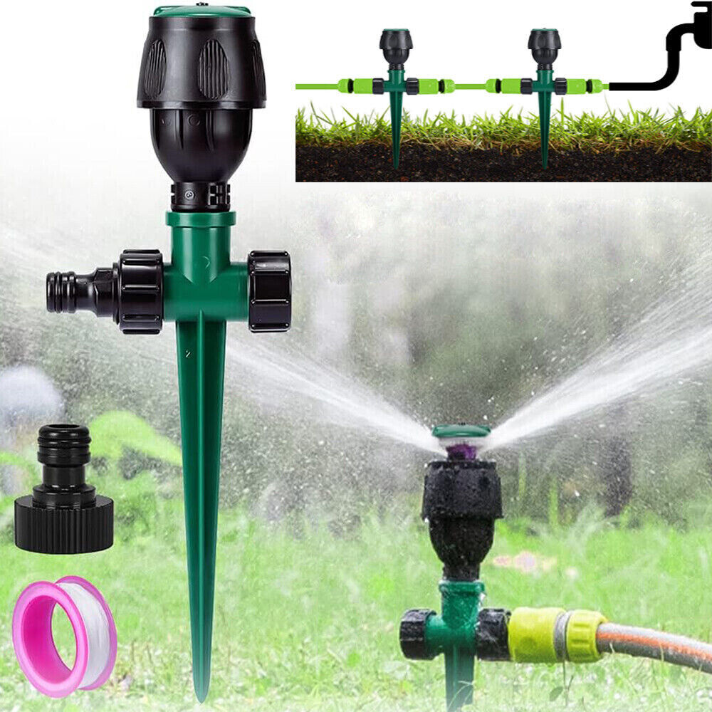 Rotating Adjustable Garden 360 Degree Water Sprinkler Grass Irrigation Sprayer