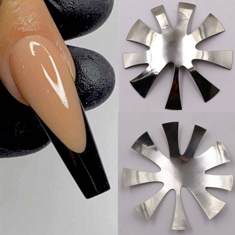 French Tip Smile V Line Edge Cutter Stencil Trimmer Nail Art Styling DIY Tool