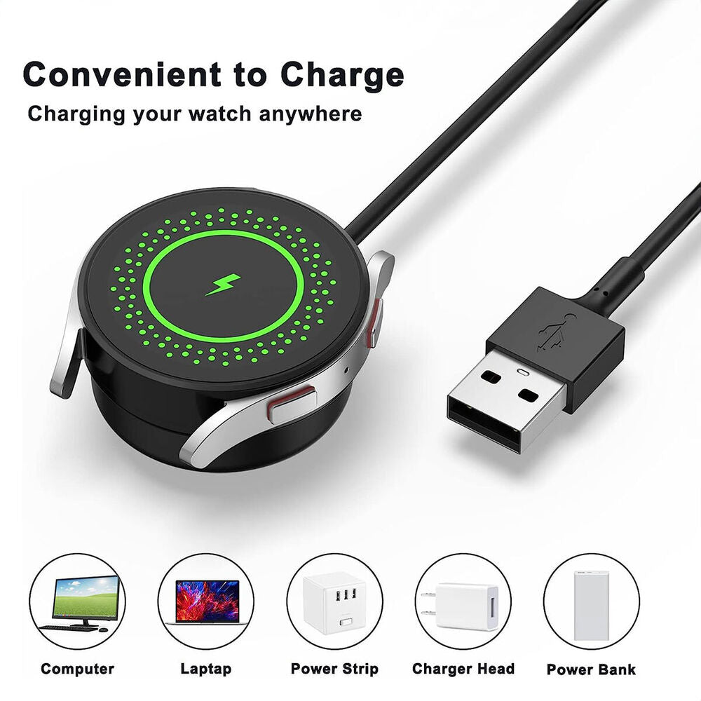 Wireless Magnetic Charger For iWatch Samsung Galaxy Watch 5 Pro/5/4/3 USB Type C