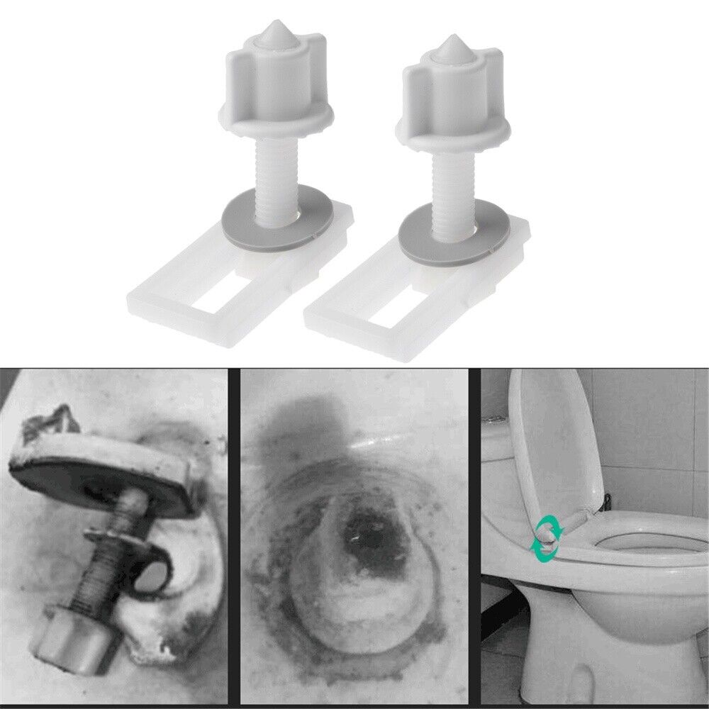 Plastic Toilet Seat Screws and Nuts& Rubber Washers Hinge Bolts Screws Hinges