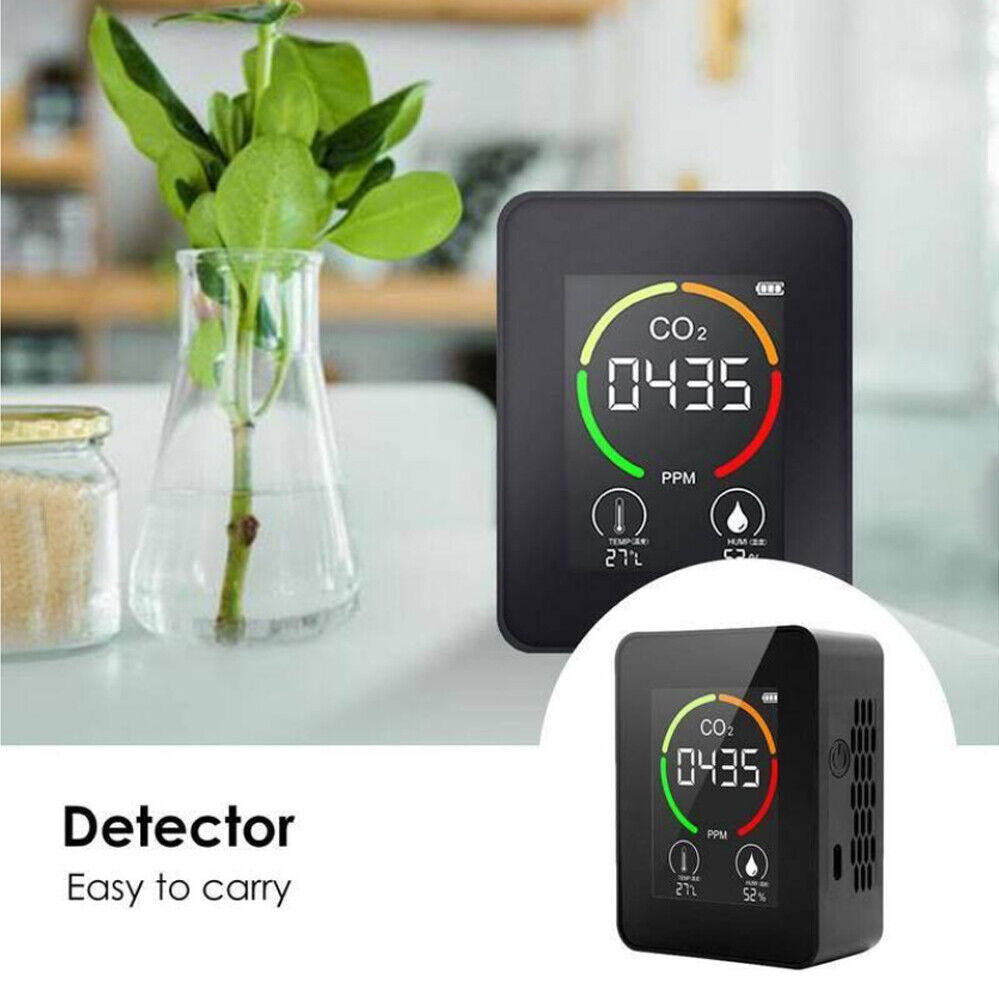 Indoor CO2 Detector NDIR Sensor Carbon Dioxide Temperature Humidity Meter 1pcs