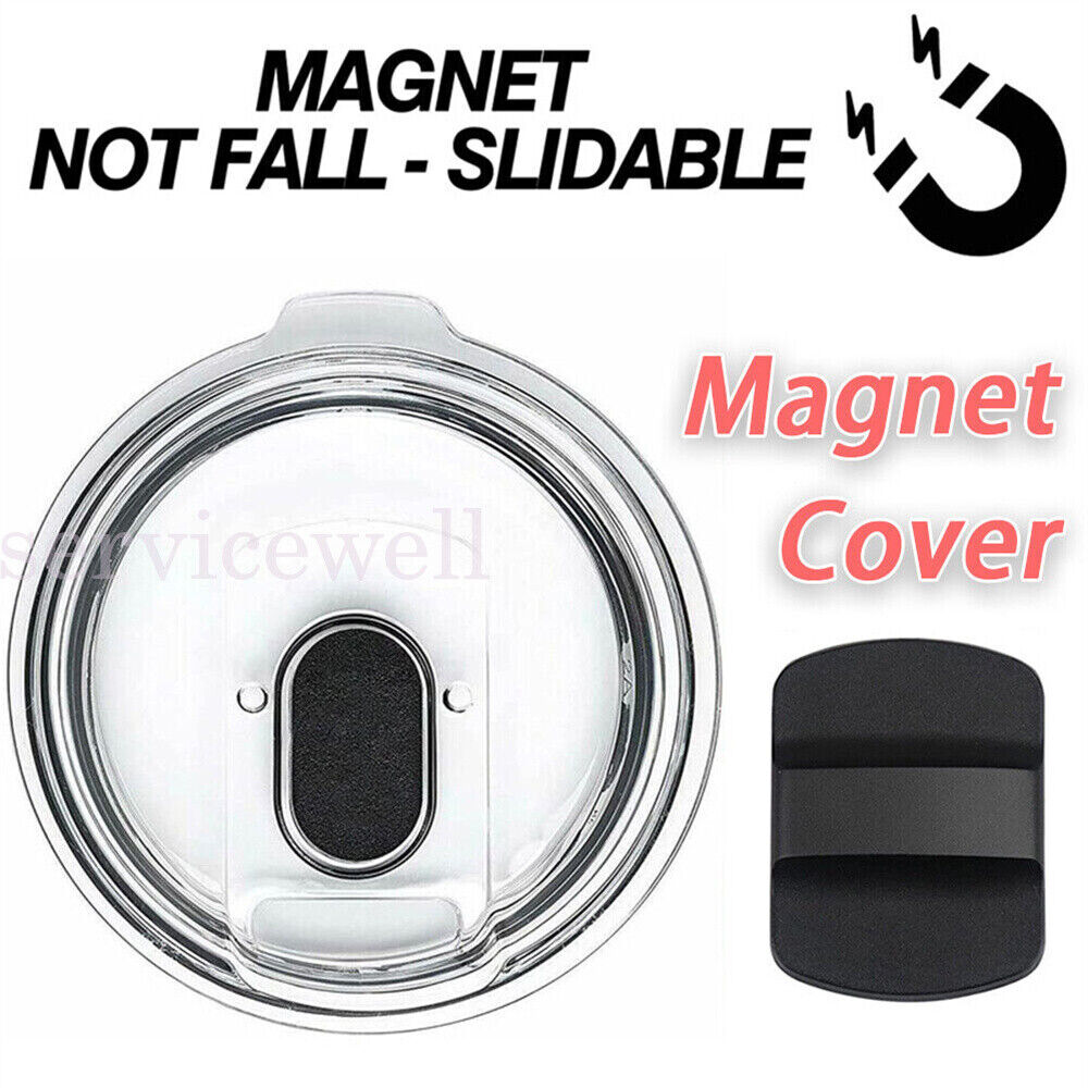 Magnetic Slider Lid 20/30oz Mug Tumbler Replacement For Rambler Yeti 1pc Tight