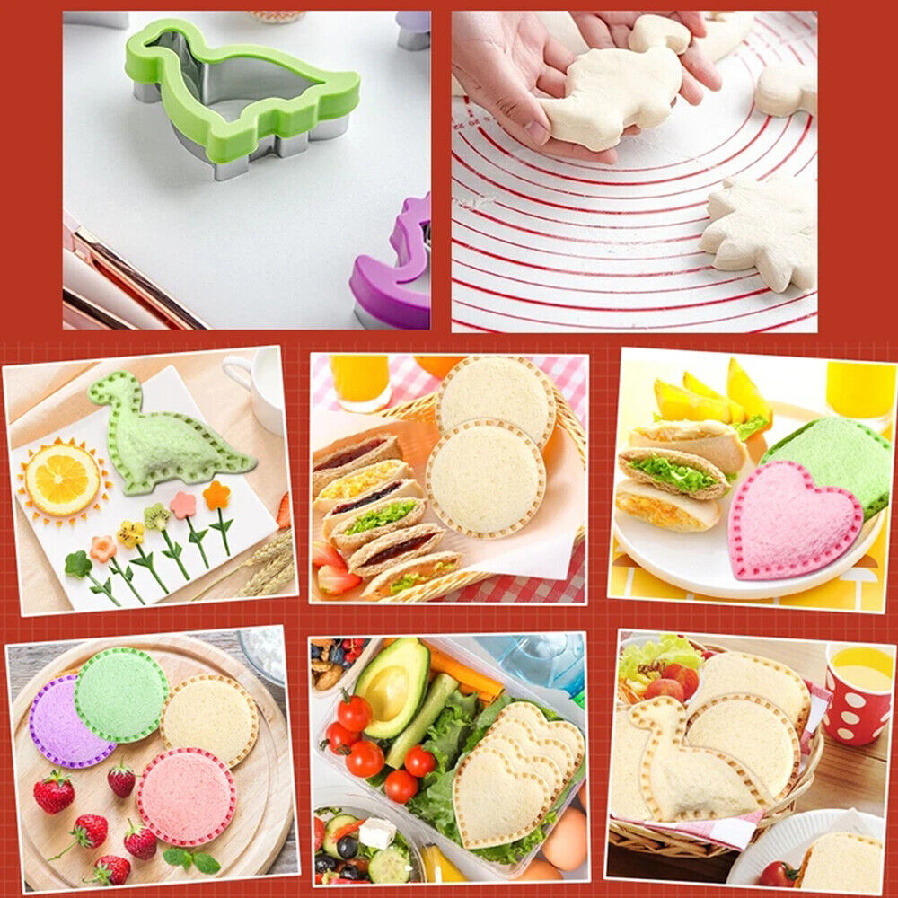 NEW 19/21Pcs Sandwich Cutter and Sealer Set DIY Cookie Cutters