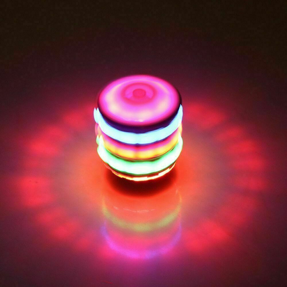 LED Music Spinning Top Gyro Spinner Flash Light Kids Toy Classic Xmas brith Gift