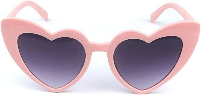 Women LOVE Heart Shaped Sunglasses Retro Gradient Color Lens Eye Glasses