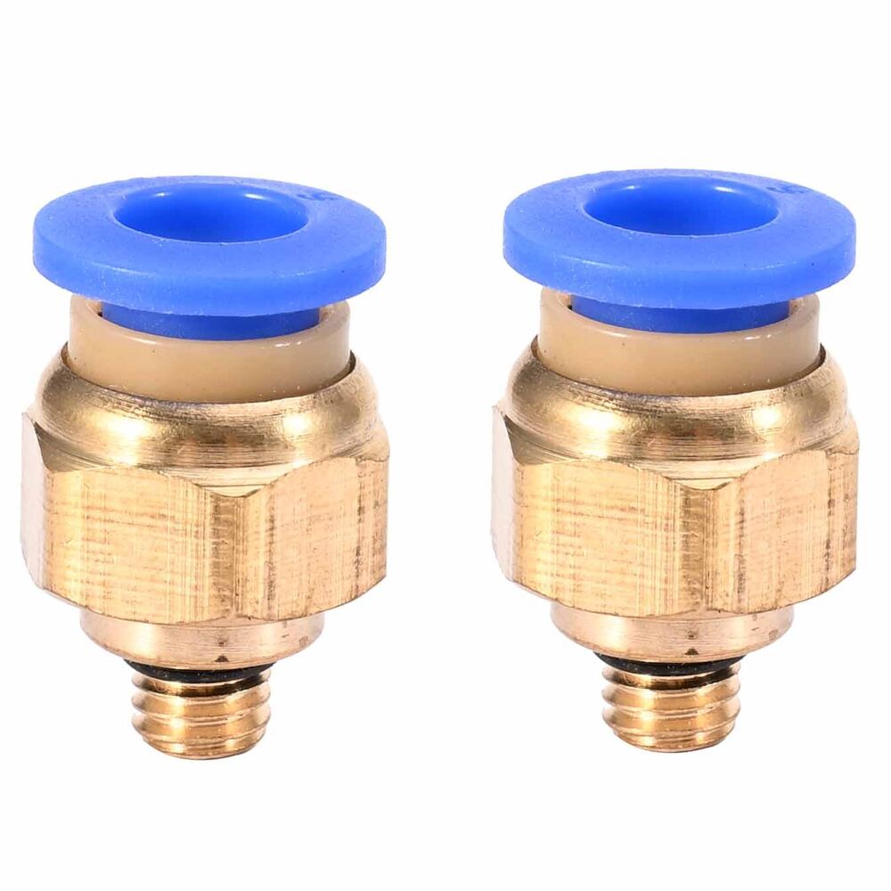 10M 6mm OD 4mm ID PU Air Hose Pipe Tube Blue with Connect Fitting Kit