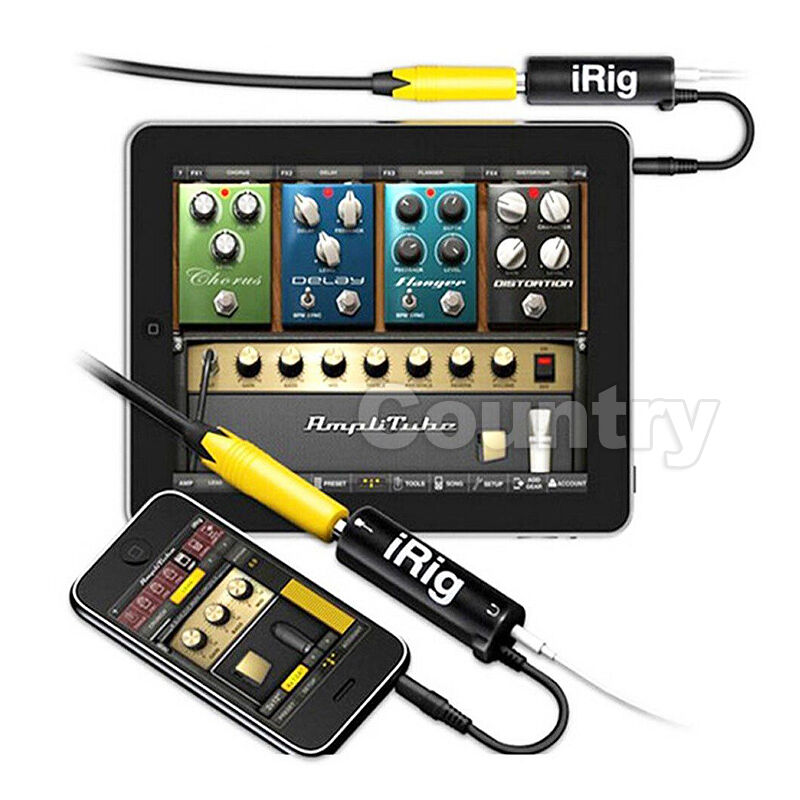 Audio Interface iRig Guitar Effects interface Adapter for iPhone iPad iPod App