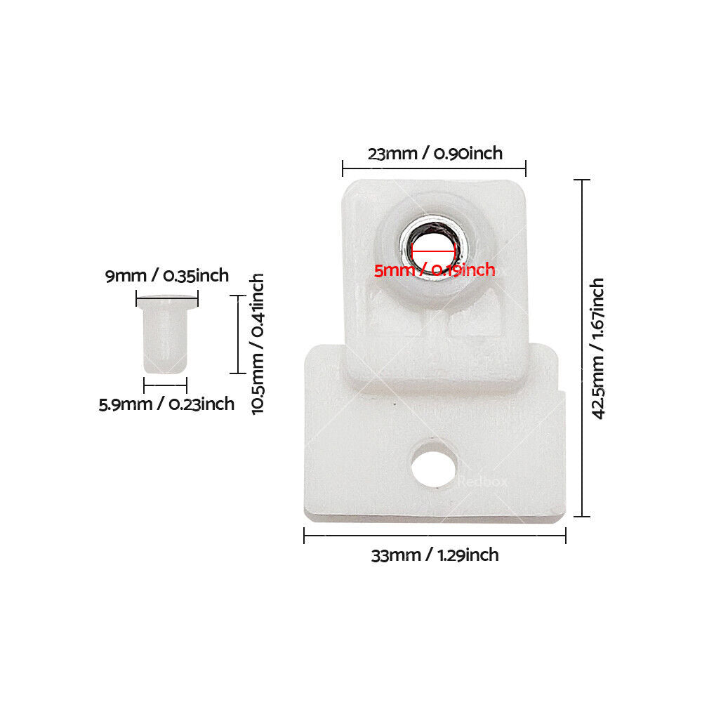 1 Pair Door Window Glass Track Clip for Isuzu D-Max Holden Colorado Rodeo 02-19