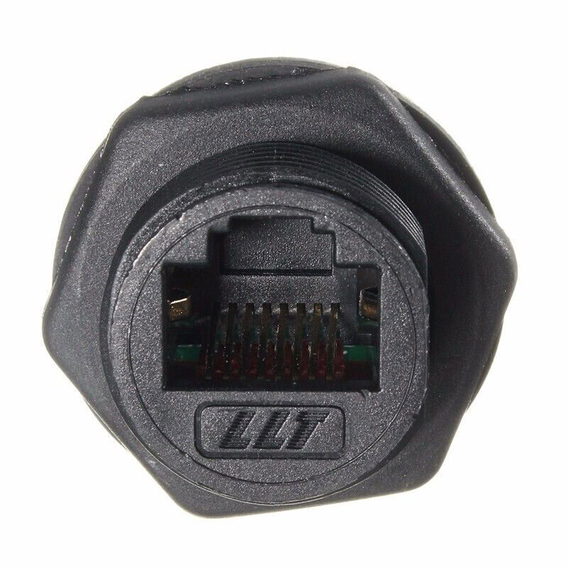 Waterproof RJ45 Ethernet Network AP Plug Jack Socket Connector Wire Cable IP68