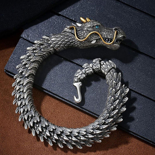 Dragon Metal Bracelet Fade Resistant Copper Dragon Bangle Wrist