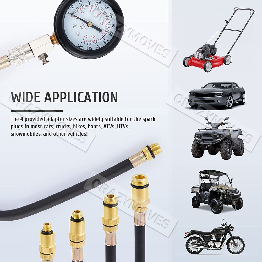 Petrol Engine Compression Tester Kit Tool Set For Automotives Motorcycle