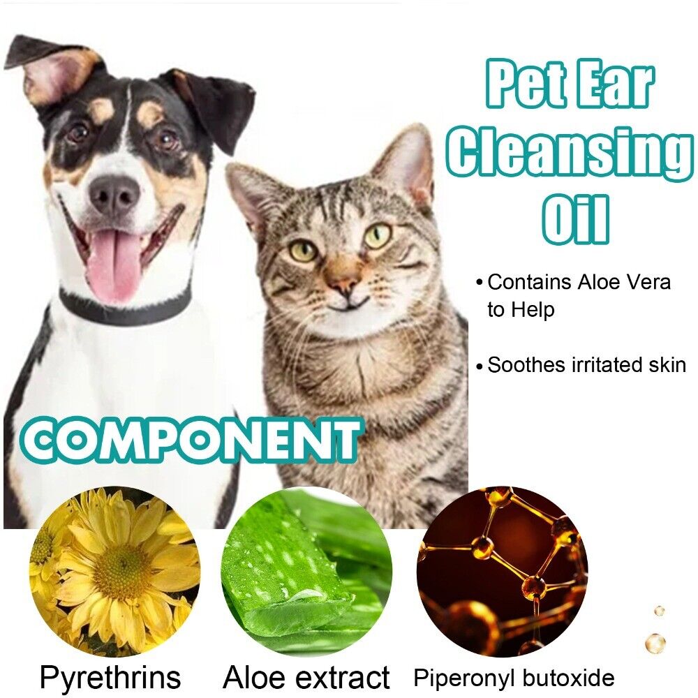 30ml Ear Cleaner Acaricide Ear Drop New Ear Wash Oil Pet