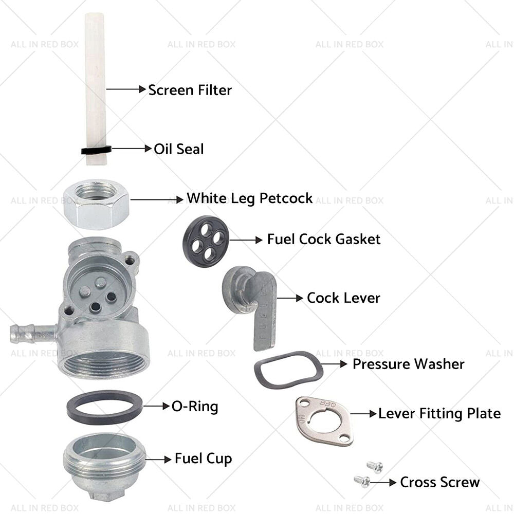 Fuel Tap Tank Switch Valve Petcock For Honda Generator Harbor Freight Champion