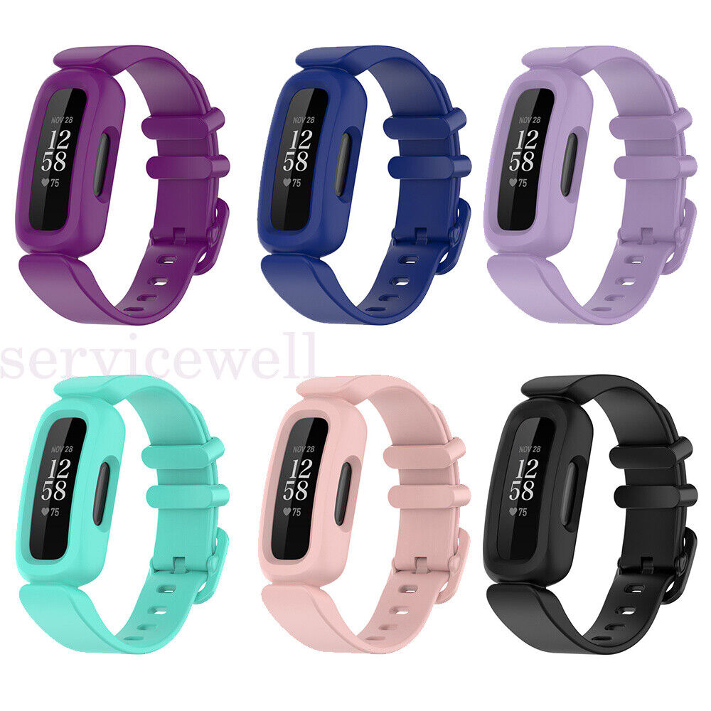 Kids Silicone Replacement Wristband Watch Band Strap For Fitbit Ace 3 Inspire 2