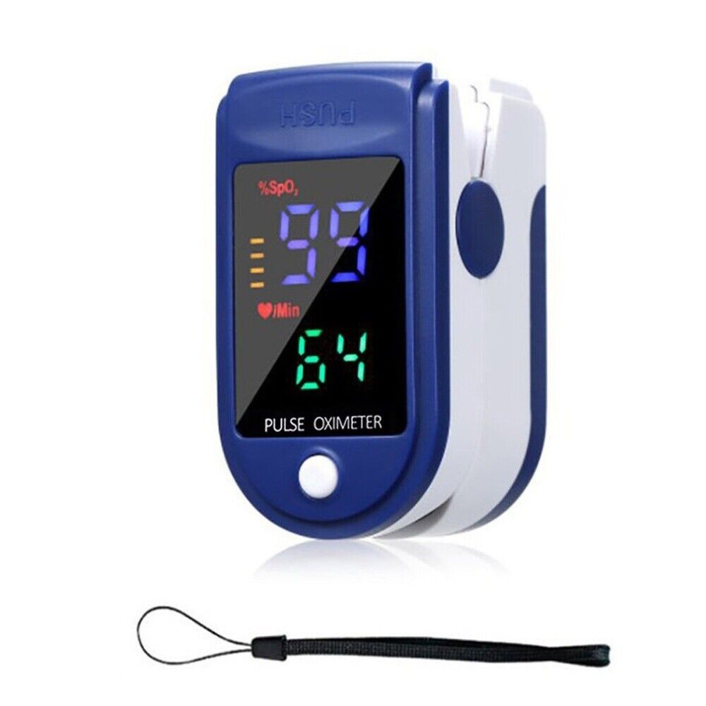 Medical Finger Pulse Oximeter Blood Oxygen Saturation Meter Heart Rate Monitor