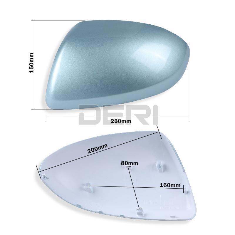 Left Driver Side Wing Mirror Cover Cap Ice Blue For Mazda 3 Mazda 2 2009-2013