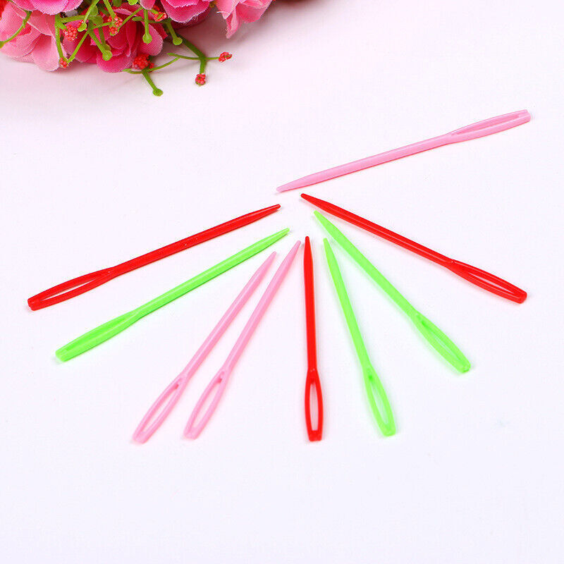 Mix Colour 20PCS Plastic Darning Threading Weaving Sewing Needles Great for Kids