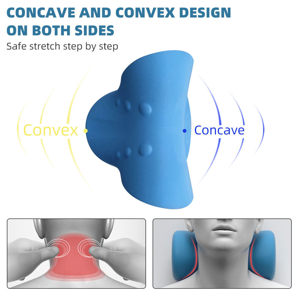 Neck Stretcher Cervical Traction Pillow Shoulder Pain Relief Posture Corrector