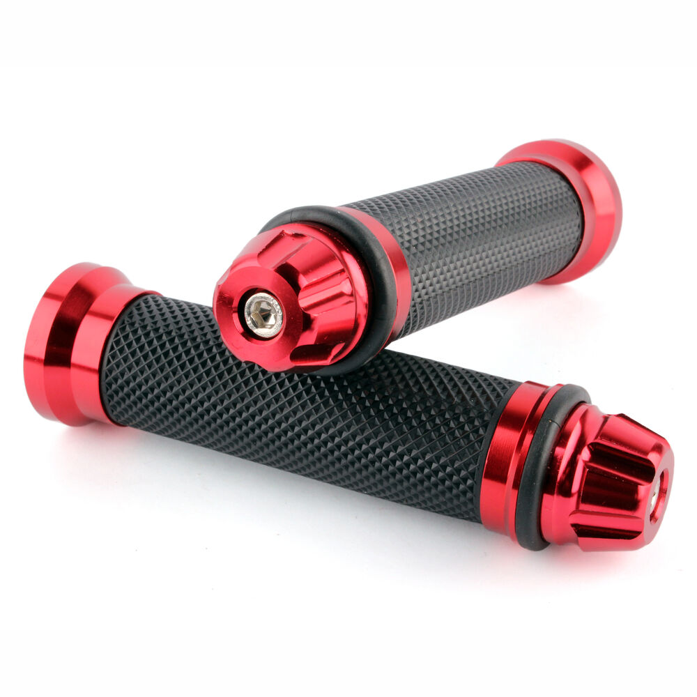 Motorcycle 7/8" Red Handlebar Hand Grips For Honda CBR600 f4i CBR600RR CBR929RR