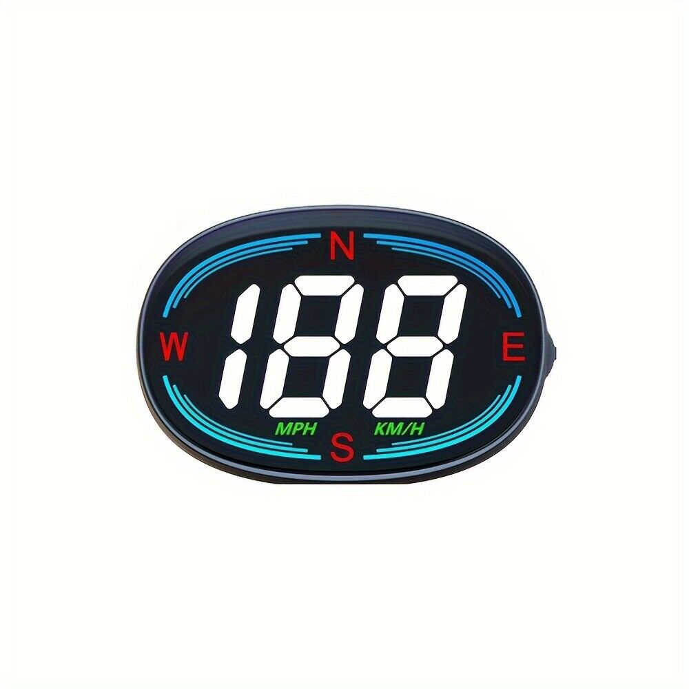 HUD Head Up Universal GPS Speedometer Vehicle Speed Compass Mode MPH KM/H Cars