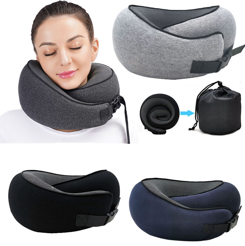 Memory Foam Neck Pillow Comfortable & Breathable Soft U Shaped Pillow for Travel