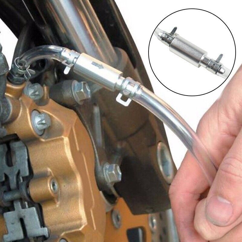 Motorcycle Car Brake Bleeder Bleeding Tool One Way Valve Tube Hose Kit Clutch