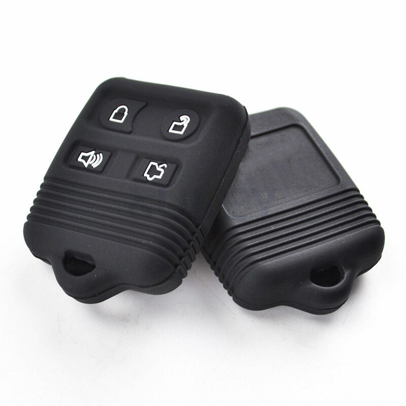 XUKEY Silicone Key Case Cover Fob Remote For Ford Escape Explorer Focus 4-Button