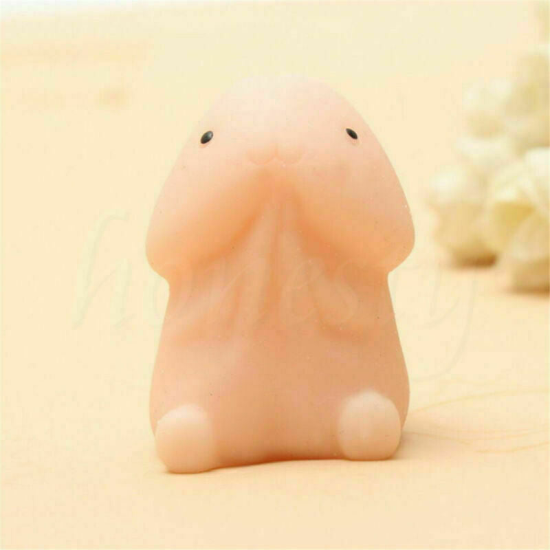 Soft Mochi Dingding Squishy Focus Squeeze Abreact Cute Healing Toy Fun Joke Gift