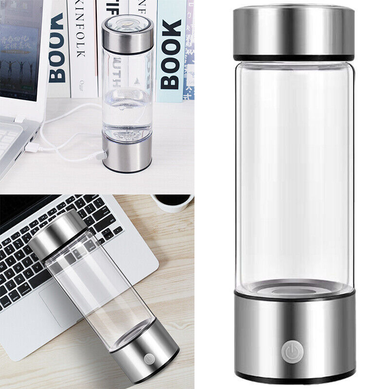 420ml Portable Hydrogen Rich Alkaline Water Ionizer Generator Bottle Cup Mug