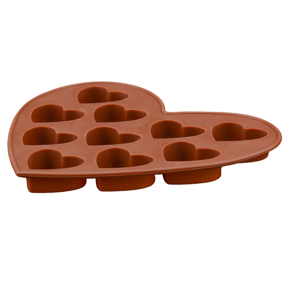 Love Heart Silicone Mould Ice Cube Tray Jelly Chocolate Cookie Cake Baking Mold