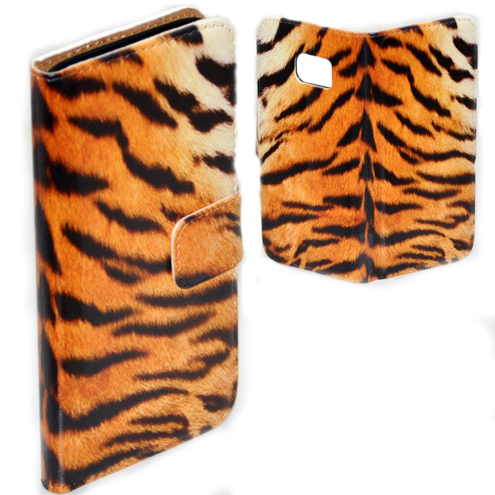 For Apple iPhone Series Case Animal Fur Skin Print Flip Wallet Phone Case Cover