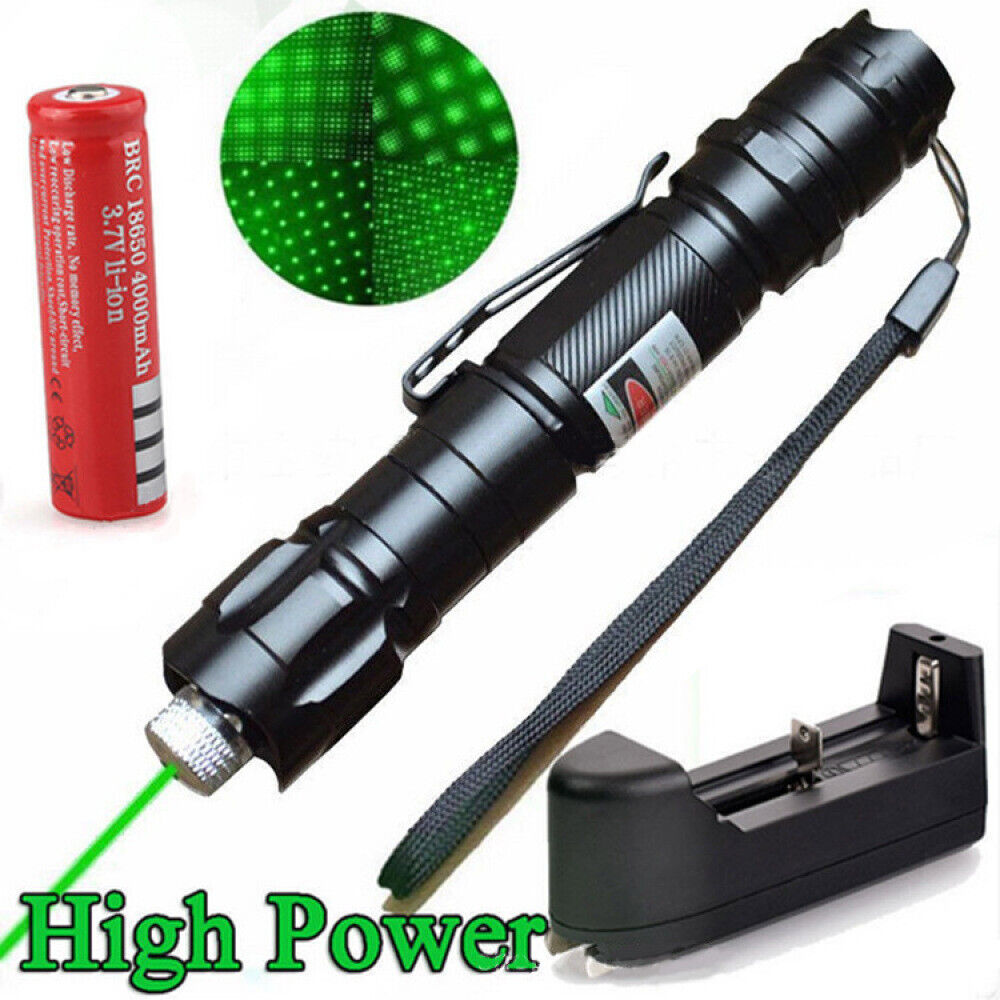 5000m Red Green Laser Pointer Pen Light USB Rechargeable Visible Lazer Torch Pen