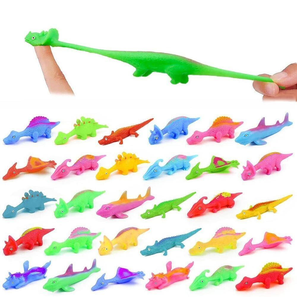 Sling shot Dinosaur Finger Toy Catapult Toy Elastic Flying Finger Dinosaur #T