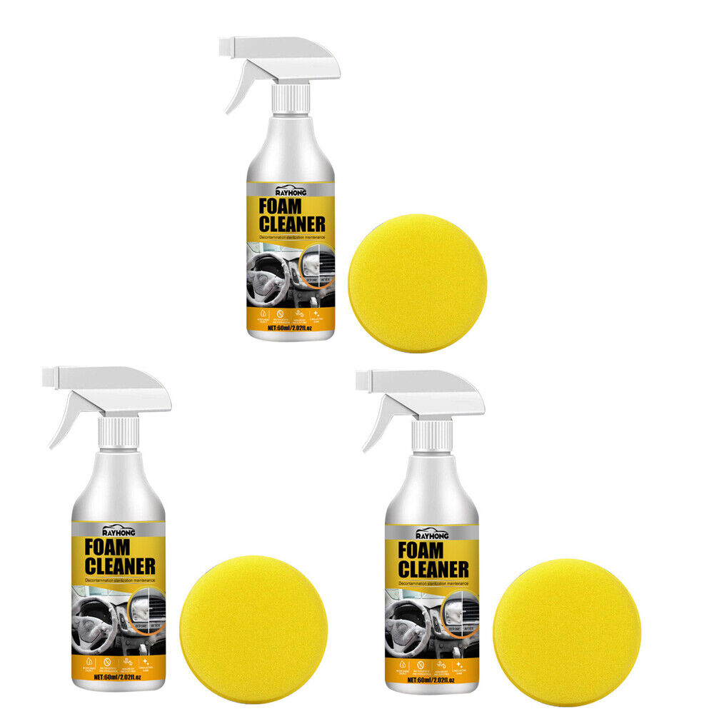 3Packs Multi-purpose Car & House Foam Cleaner Cleaning Foam Cleaning Interior