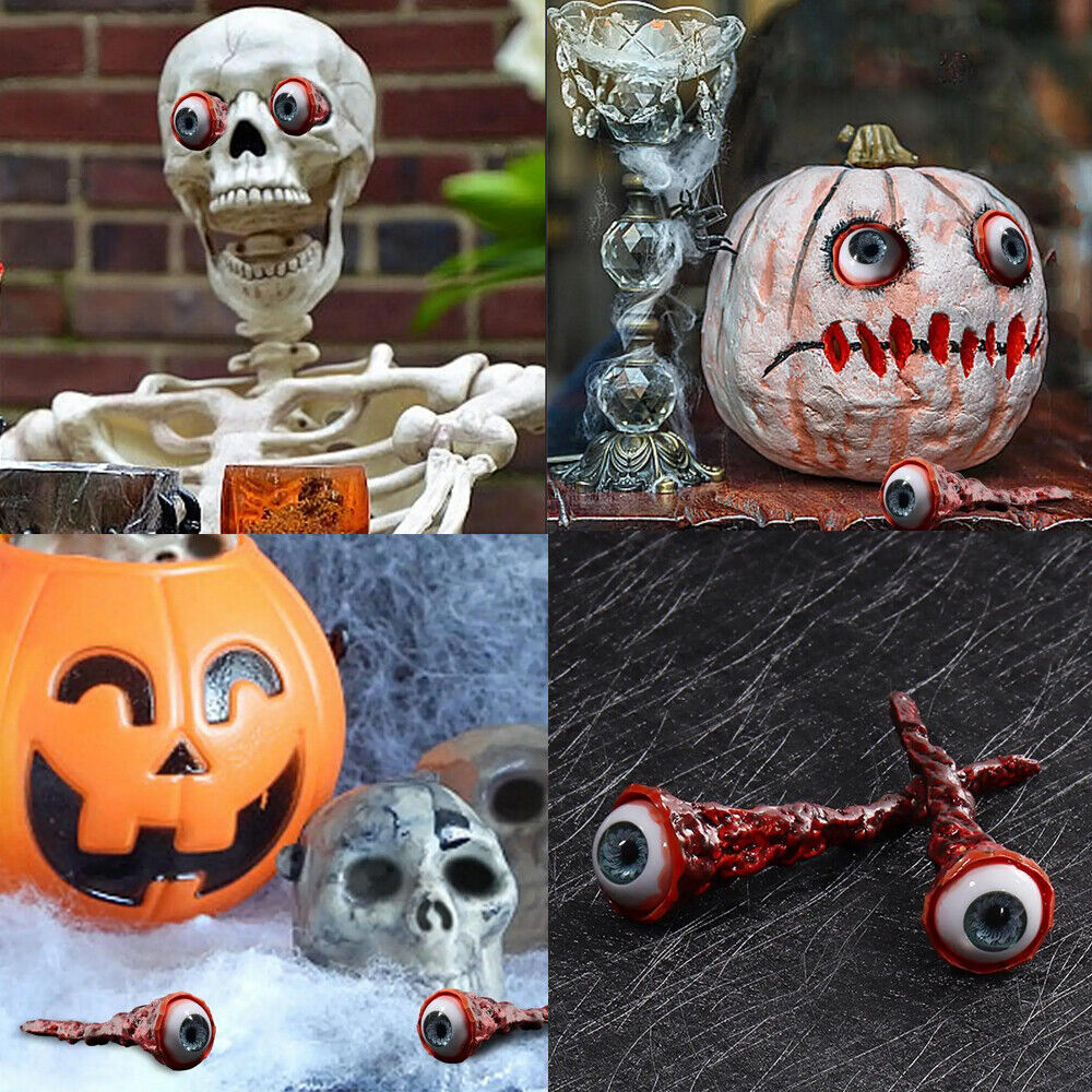 3xHalloween Party Decoration Fake Eye Eyeball Horror Scary Simulation Prop Trick