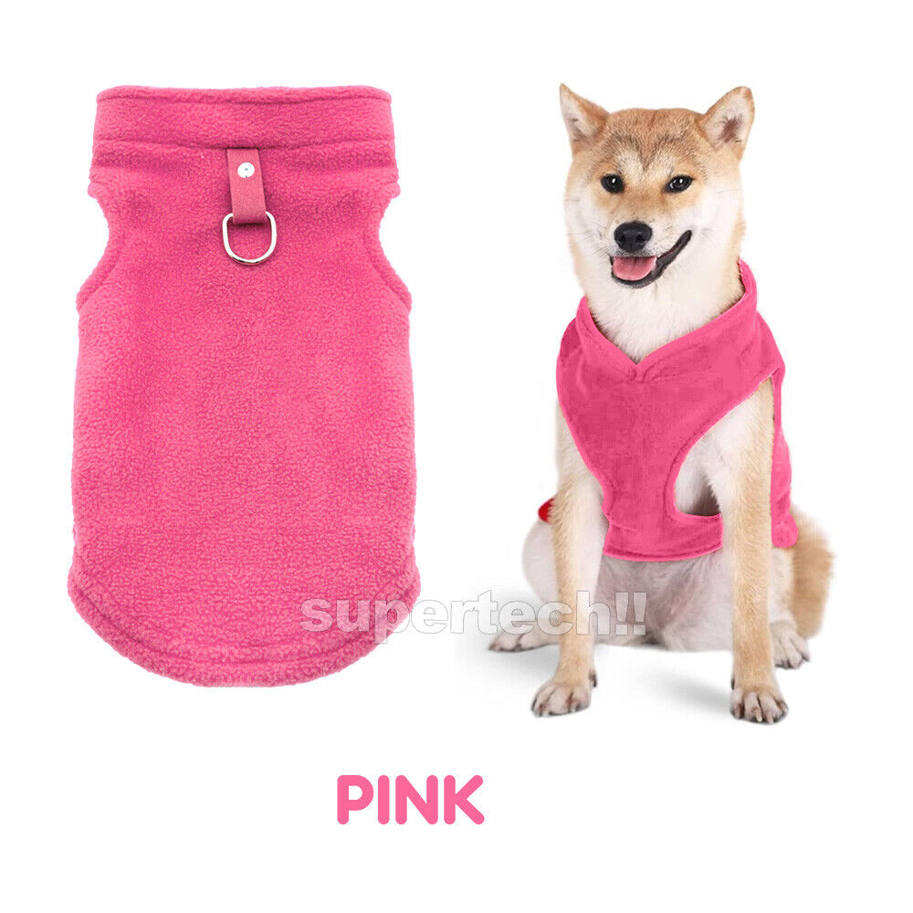 Pet Dog Warm Coat Fleece Jacket Jumper Sweater Winter Clothes Puppy Vest Outfits