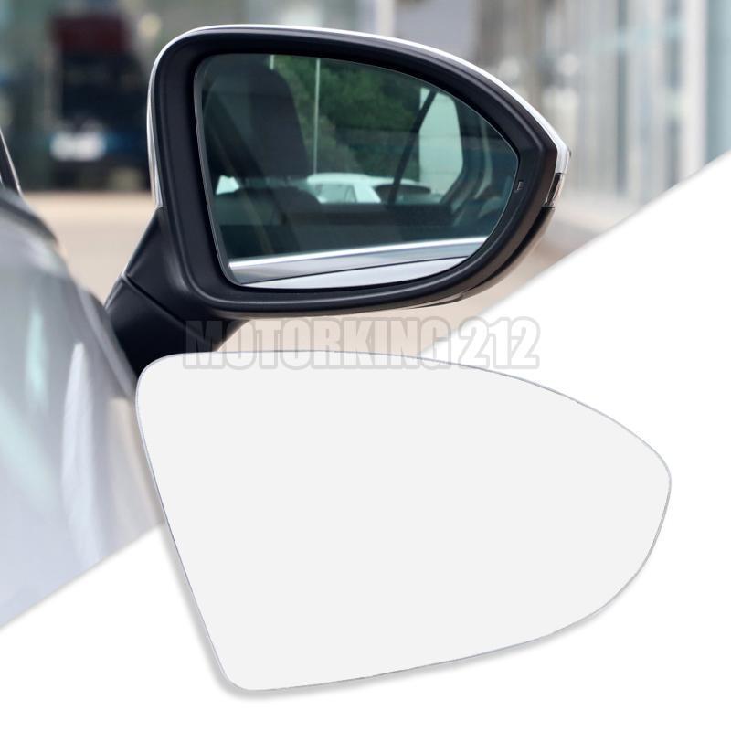 1 x RIGHT Side Mirror Glass For VW GOLF MK7 MK7.5 2013-2018 Convex with Heated Base