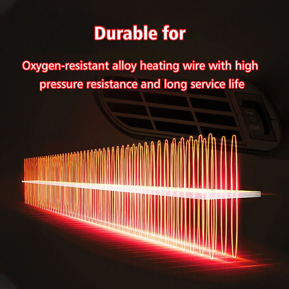 1000W Car Heater Portable Electric Heating Fan Defogger Defroster Demister 12V