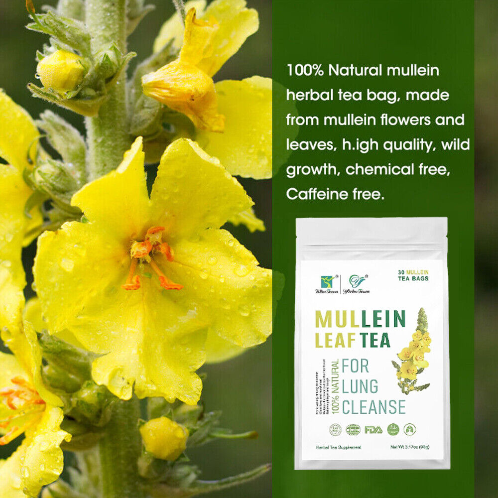 Mullein Leaf Tea Lung Clean Tea Bags 3g*30bags Healthy Drink Detox Smoker Tea