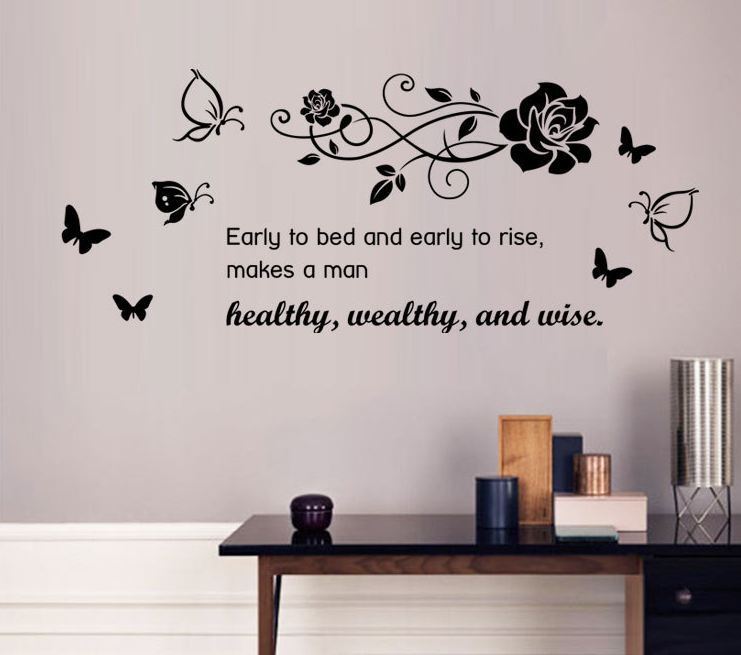 Wall Stickers Removable Early Healthy Home Living Room Bedroom Decal Picture Art