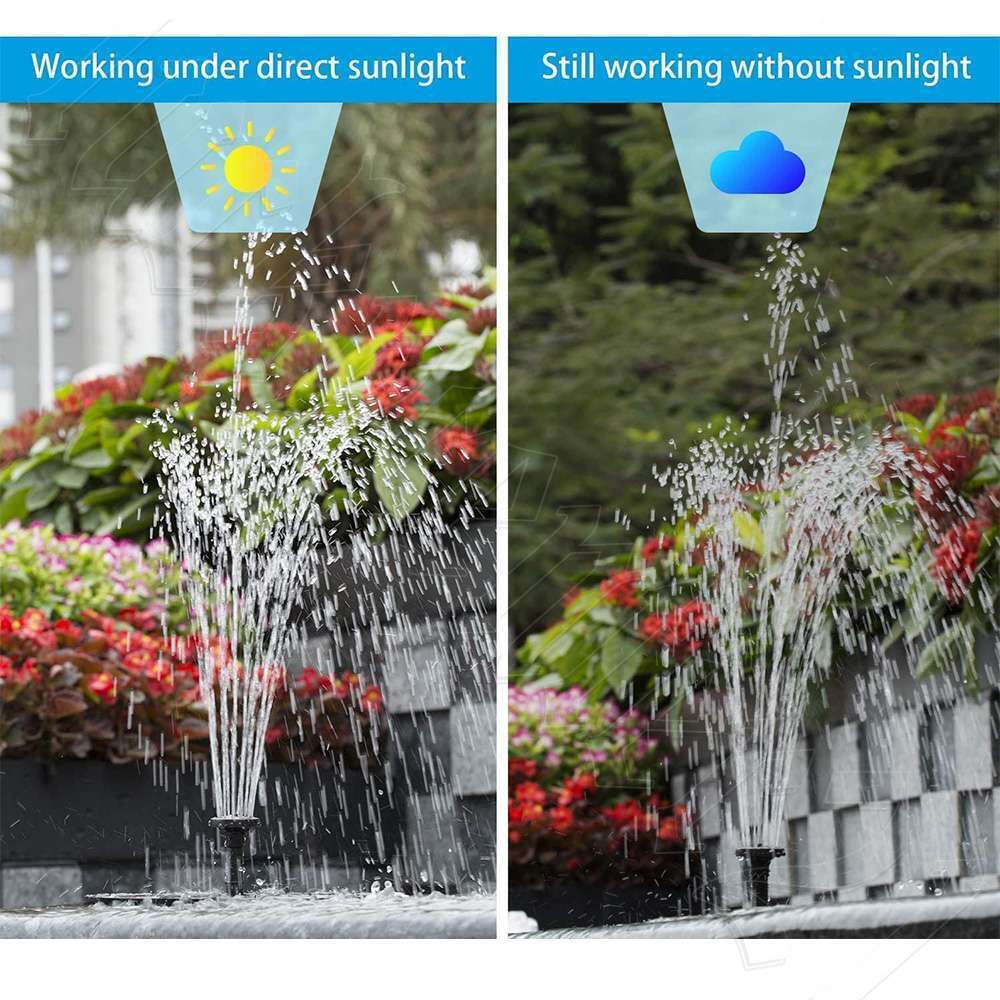 Solar Pond Pump Garden Water Fountain Pool Decoration Floating Powered Water