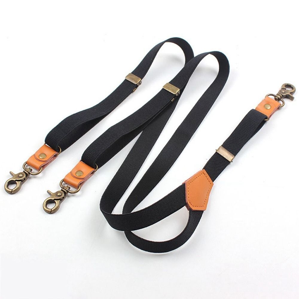 3 Hooks Hanging Pants Clip Suspenders Clips Tie Suspenders Adjustable Braces